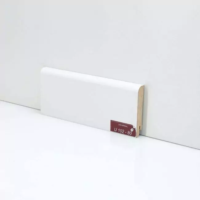 Плинтус напольный Universal Белый U 102-80 (10-017-10005)