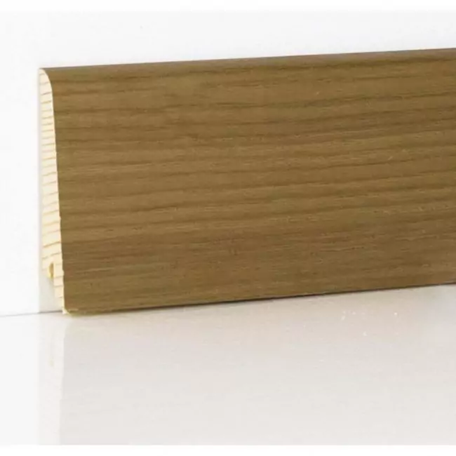 Плинтус напольный  Дуб Дым Шпонированный Прямой Со Скосом 80х16 (10-100-00846)