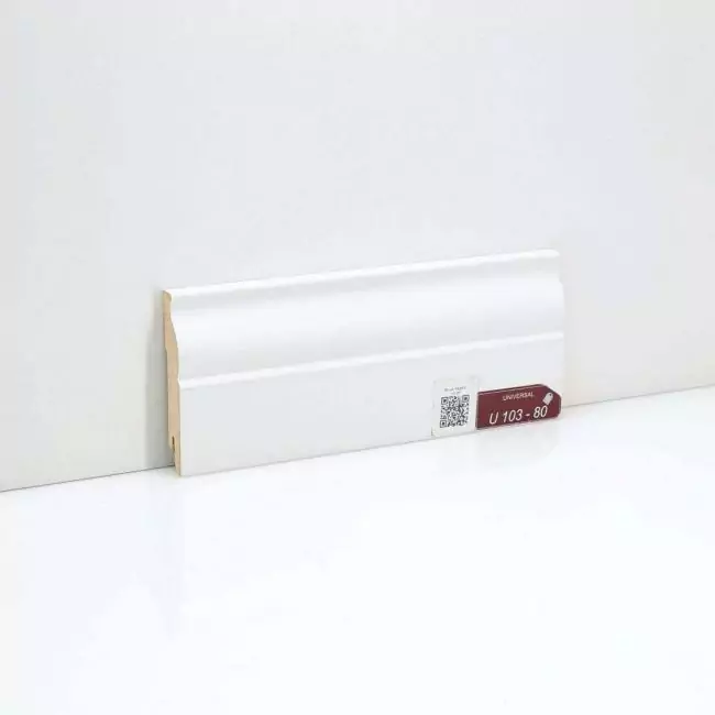 Плинтус напольный Universal Белый U 103-80 (10-017-00006)