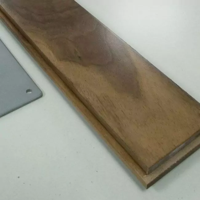 Штучный паркет Magestik floor Под Лаком С Фасками Орех американский Натур (Гладкая) 420х70 мм. (05067-0004)