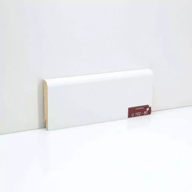 Плинтус напольный Universal Белый U 102-80 (10-017-10005)