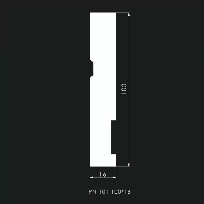 Плинтус напольный  Pn 101 (10-009-09738)