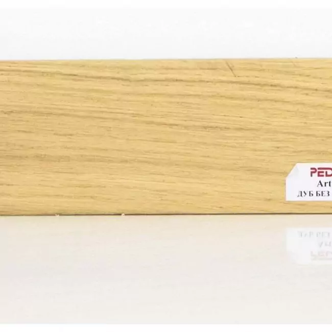 Плинтус напольный  Дуб Без Покрытия Шпонированный Прямой 70х15 (10-100-00732)