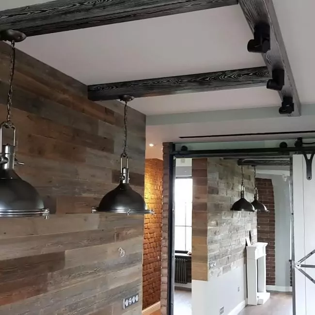 Амбарная доска  Панель Плашки 200-250мм (AWW-1-0-017)