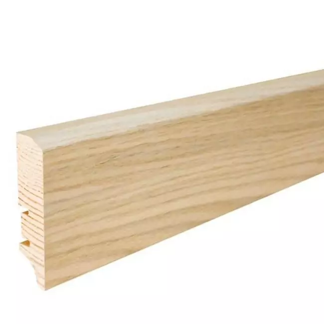 Плинтус напольный  Дуб Белый Матовый Лак 16х60мм (LIS-DBE-LB5-220-060-P50)