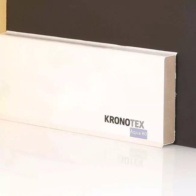 Плинтус напольный  Aqua 80 Белый (10-010-01891)