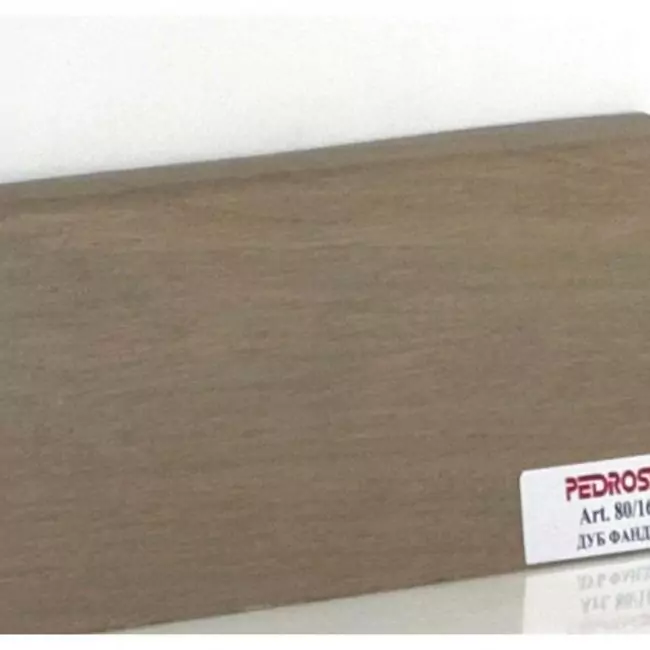 Плинтус напольный  Дуб Фанди Шпонированный Прямой Со Скосом 80х16 (10-100-00848)