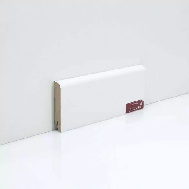 Плинтус напольный Universal Белый U 102-80 (10-017-10005)