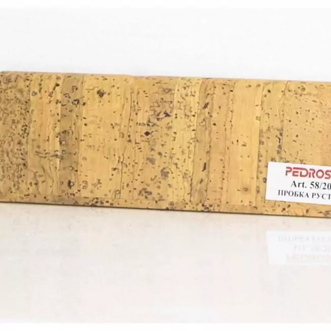 Плинтус напольный  Пробка Рустик Шпонированный Прямой Со Скосом 58х20 (10-100-00820)