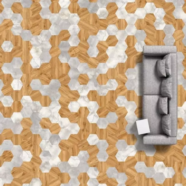 Виниловый ламинат Moods Big Hexagon 261 (10-010-03225)