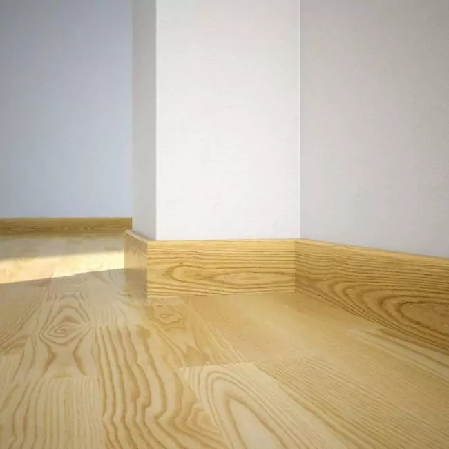 Плинтус напольный  Ясень 16х90мм Прямой (LIS-JES-LAK-220-090-P61)