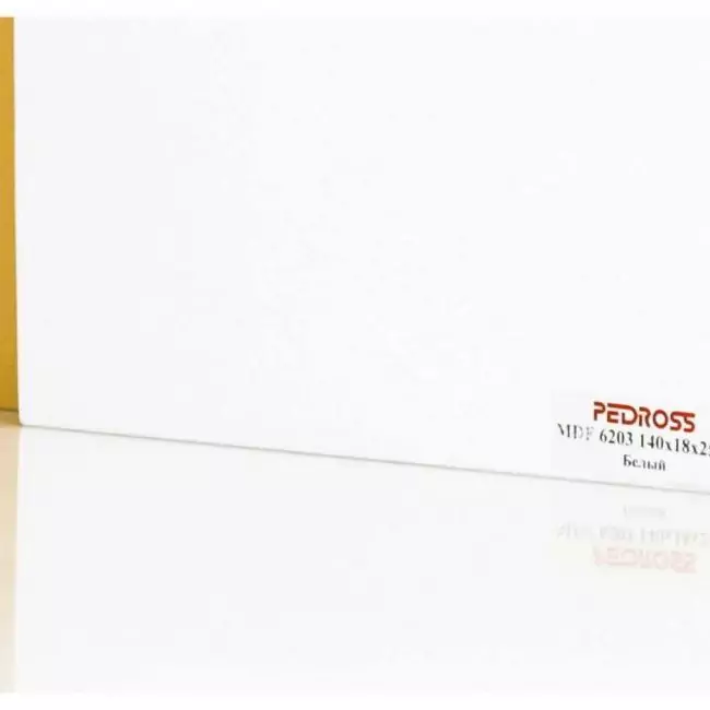 Плинтус напольный  White Белый Mdf6203 140x18 (10-100-00719)