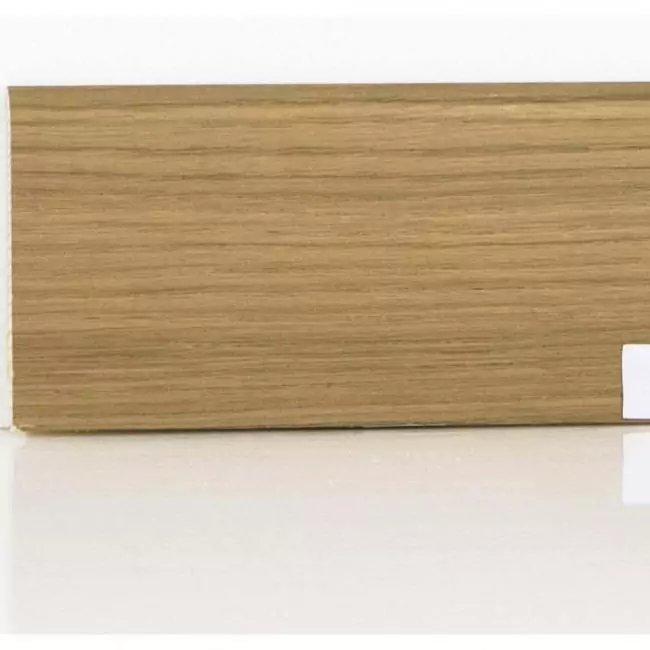 Плинтус напольный  Дуб Дым Шпонированный Прямой Со Скосом 80х16 (10-100-00846)