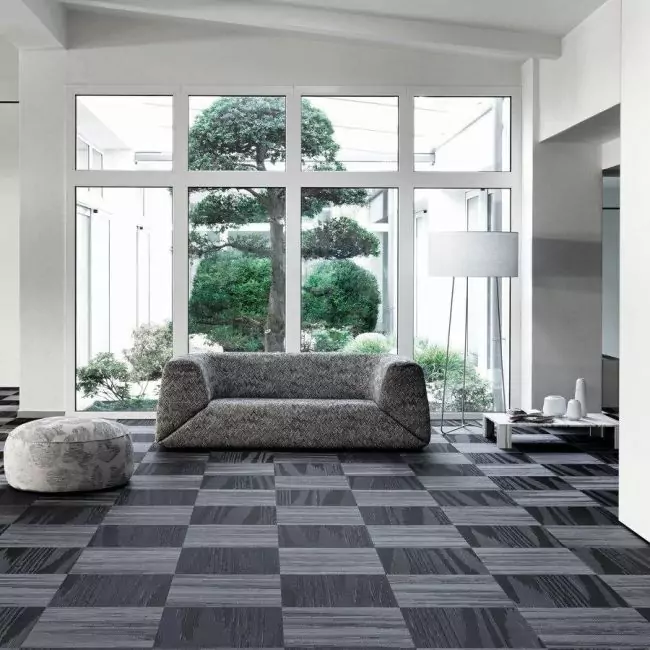 Виниловый ламинат Bolon By Missoni Flame Patch Black (109611)