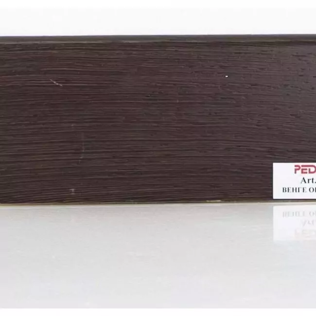 Плинтус напольный  Венге Ориджинал Шпонированный Прямой Со Скосом 80х (10-100-00869)