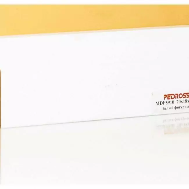 Плинтус напольный  White Белый Mdf5910 70x18 (10-100-00720)