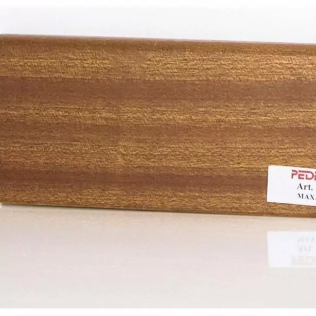 Плинтус напольный  Махагон Шпонированный Прямой 80х18 (10-100-00784)