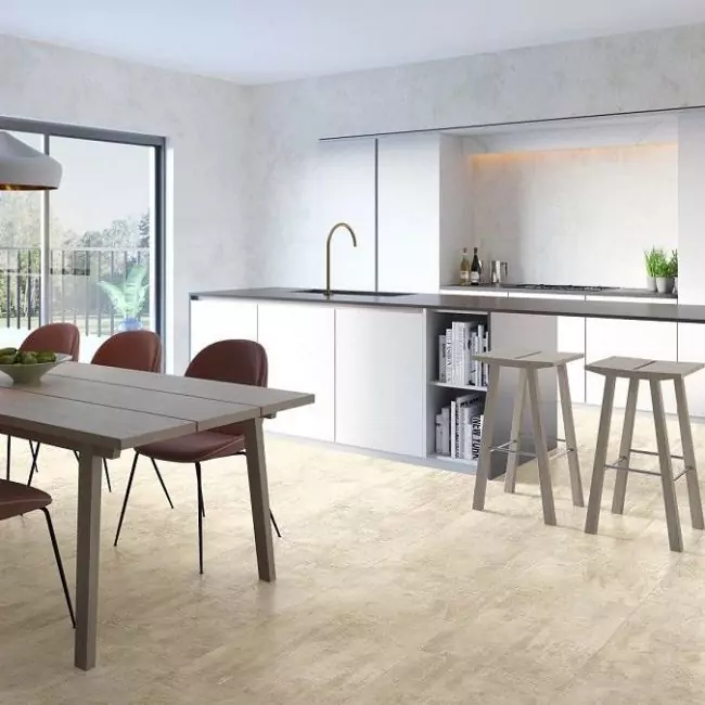 Виниловый ламинат Optimum Tile Glue Травертин Кремовый (V3218-40046)
