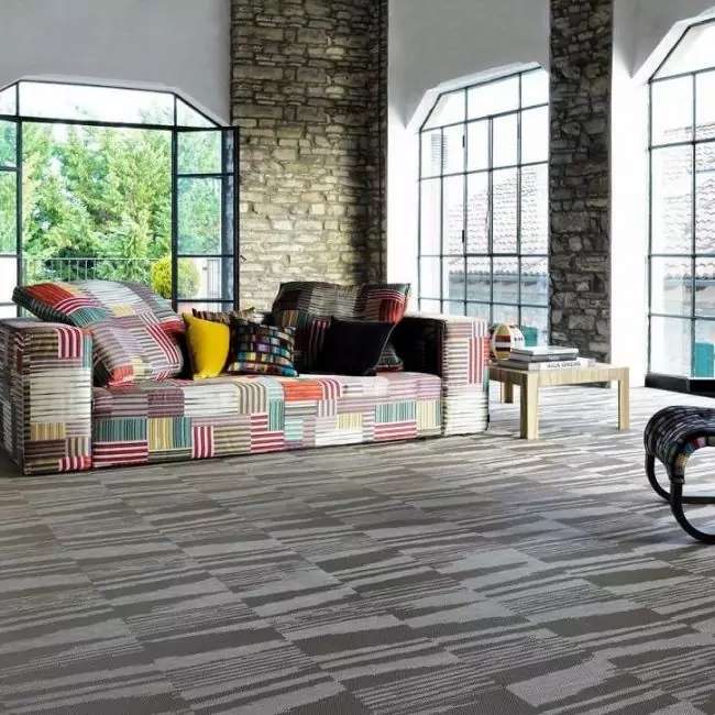 Виниловый ламинат Bolon By Missoni Flame Stone (103349)