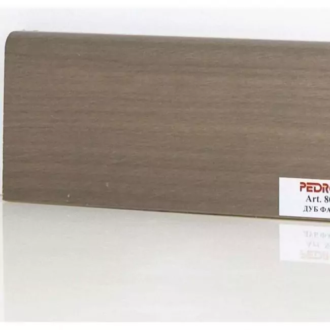 Плинтус напольный  Дуб Фанди Шпонированный Прямой 80х18 (10-009-09839)