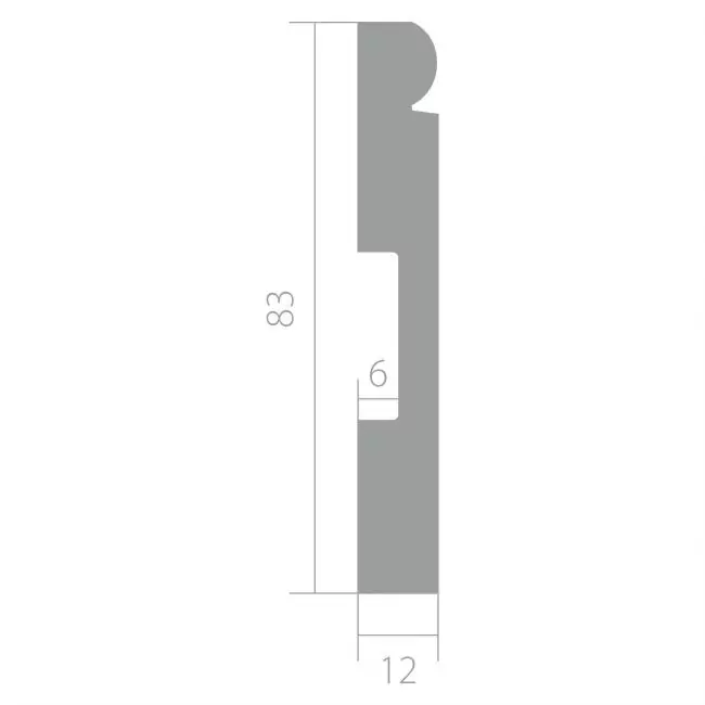 Плинтус напольный  Base 5051 (10-100-01255)