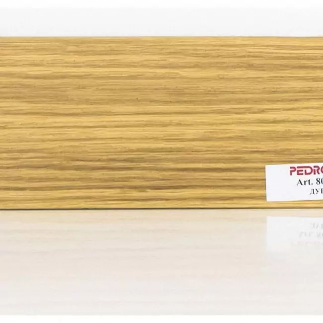 Плинтус напольный  Дуб Шпонированный Прямой 80х18 (10-100-00767)