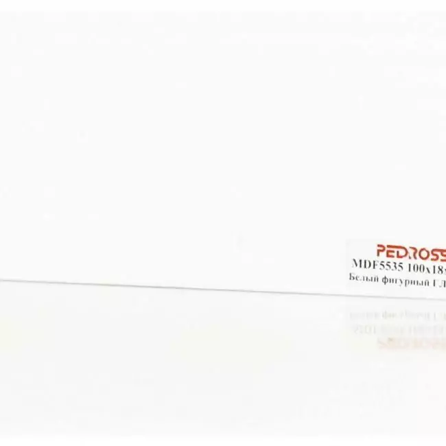 Плинтус напольный  White Белый Глянцевый Mdf5535 100x18 (10-100-00723)