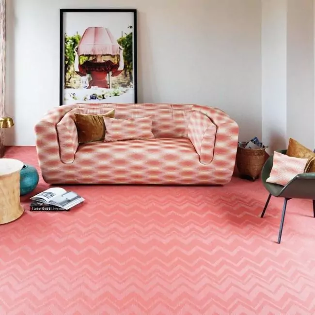 Виниловый ламинат Bolon By Missoni Zigzag Red (109600)