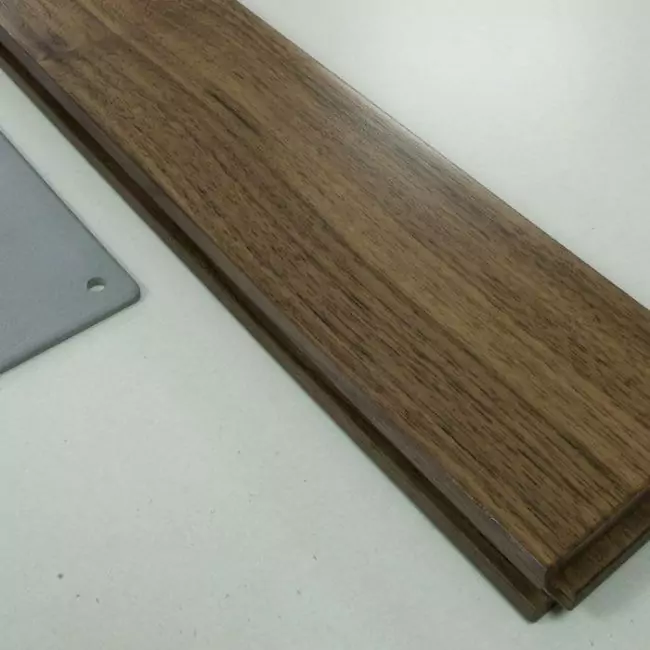 Штучный паркет Magestik floor Лак Орех американский Селект (Гладкая) 420х70 мм. (05067-0007)