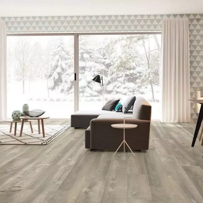Виниловый ламинат Optimum Modern Plank Click Дуб Речной Серый Темный (V3131-40086)