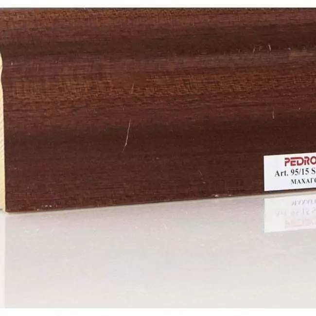 Плинтус напольный  Махагон Seg100 Шпонированный (10-100-00694)