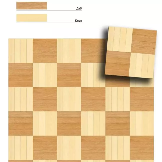 Щитовой художественный паркет  (26-010-496)