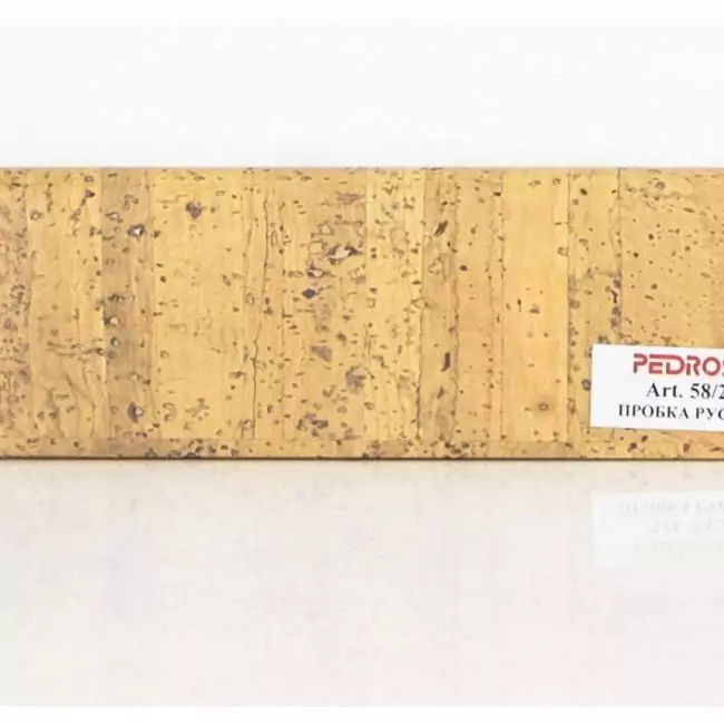 Плинтус напольный  Пробка Рустик Шпонированный Прямой Со Скосом 58х20 (10-100-00820)