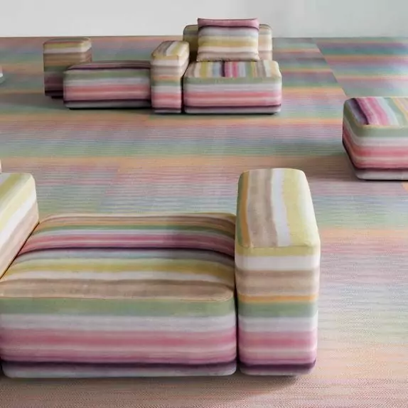 Виниловый ламинат Bolon By Missoni Fireworks White (109583)