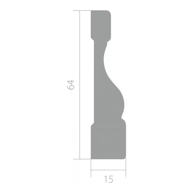 Плинтус напольный  N 8500 Наличник (10-100-01236)