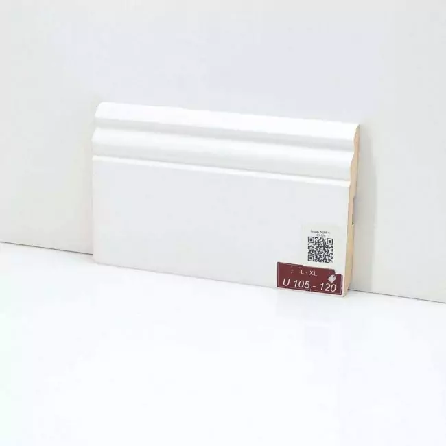 Плинтус напольный Universal Белый U 105-120 (10-017-20008)