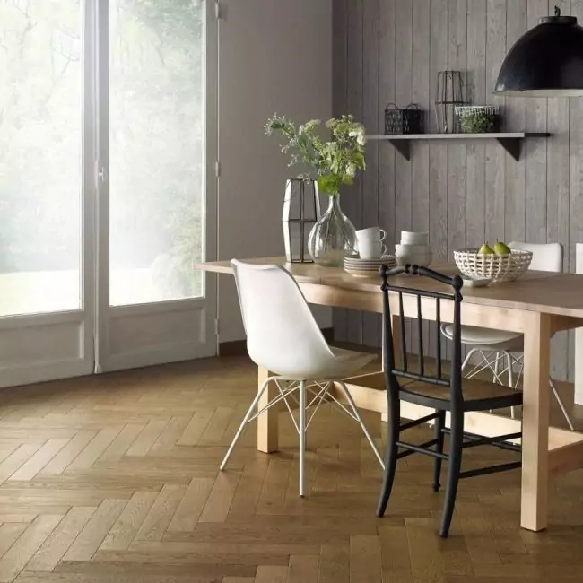 Паркет Ёлка Baton Rompu 90 Дуб Mix Классик/аутентик Табак (1016742)