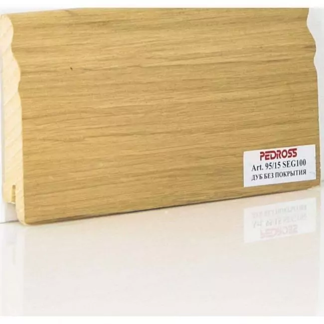 Плинтус напольный  Дуб Seg100 Без Покрытия (10-100-00691)