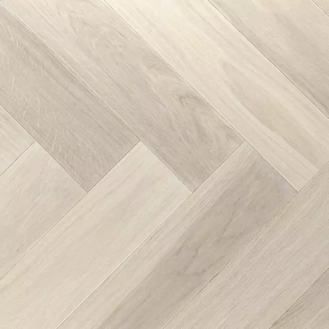 Паркет Ёлка  Дуб Жемчужный (10-009-09376)