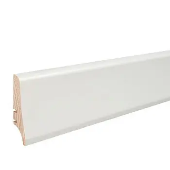 Плинтус напольный  Белый Матовый Лак (LIS-BIA-FOL-220-058-P20)