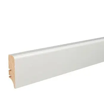 Плинтус напольный  Elite, Окрашенный В Белый Цвет (LIS-SOS-LB1-220-046-P46)