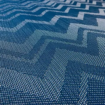 Виниловый ламинат Bolon By Missoni 104 275 Zigzag Cyan (17-010-00034)