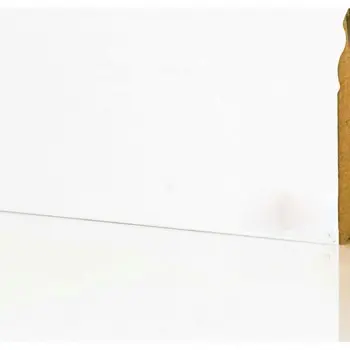 Плинтус напольный  White Белый Глянцевый Mdf5535 100x18 (10-100-00723)
