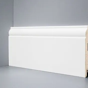Плинтус напольный White Art Плинтус Белый, Под Покраску, Крепление На Клей W 0 (10-017-20002)