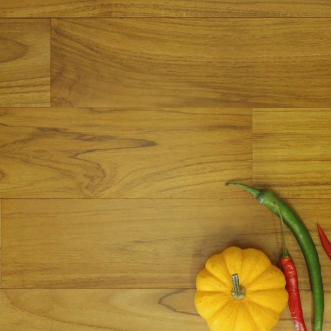 Штучный паркет Komofloor Тик Селект (Гладкая) 450-1050+50х90 мм. (05065-0071)