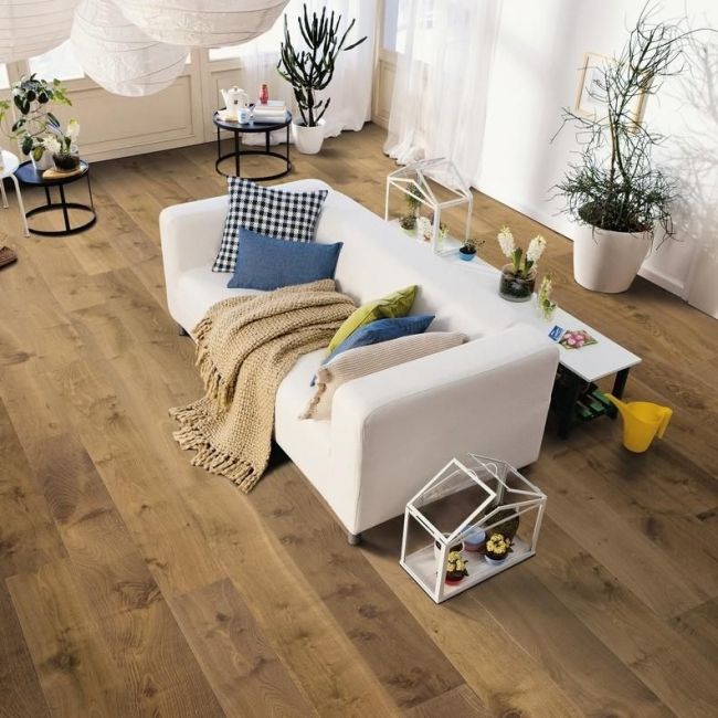 Паркетная доска 4000 Series Top Connect Дуб Мореный Саваж Браш 4v N+ (538949)