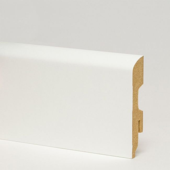 Плинтус напольный  Белый Прямой (10-100-01006)