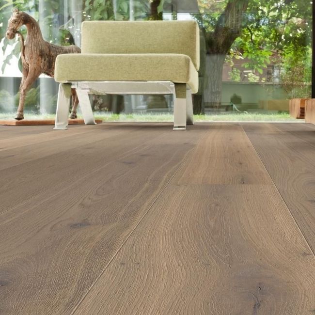 Паркетная доска 4000 Series Top Connect Дуб Мореный Пуро Белый Саваж Браш 4v N+ (538940)