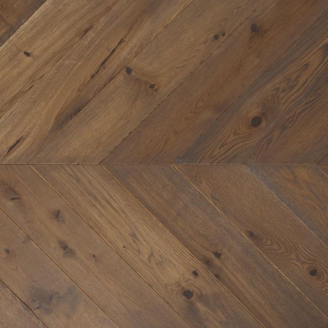 Паркет Ёлка  Дуб Шёлк Елка 120мм Натур (41-002-30077)