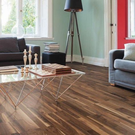 Штучный паркет Magestik floor Лак Орех американский Натур (Гладкая) 350х70 мм. (05067-0002)